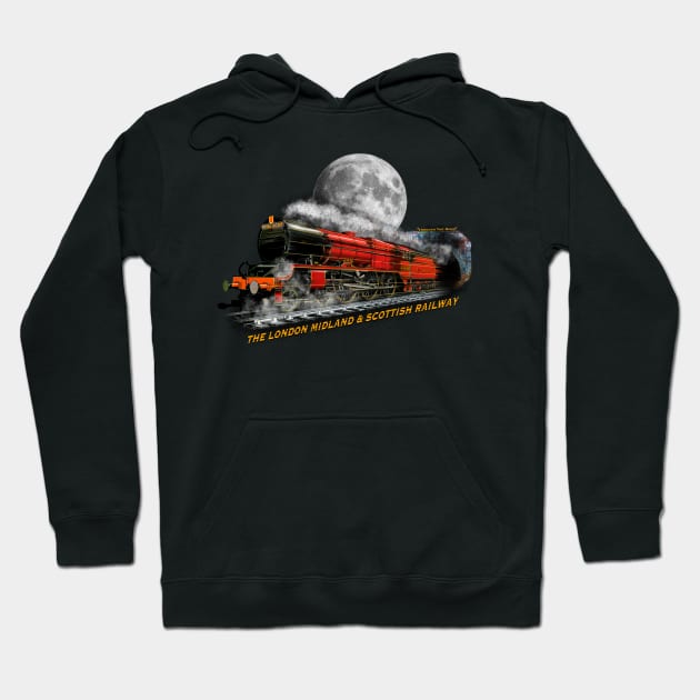 The Legendary Royal Scot Steam Engine Locomotive MotorManiac Hoodie by MotorManiac